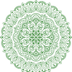 Beautiful Mandala Art and Vector Mandala Design Image.