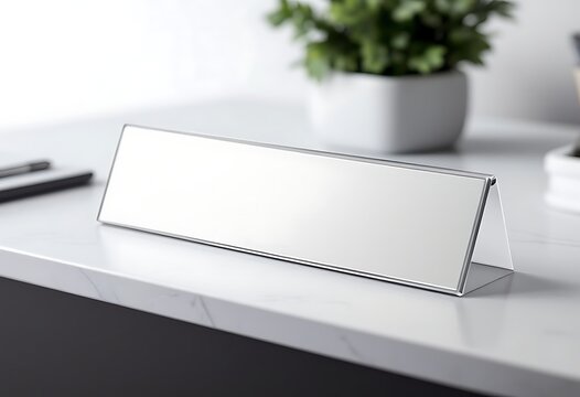 Modern Acrylic Desk Nameplate for Office