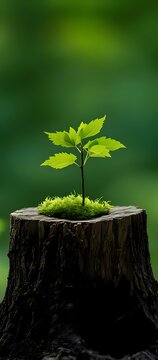 plant growing on a tree