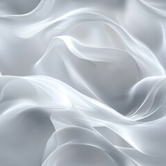 White Translucent Flowing Texture with Soft Glow