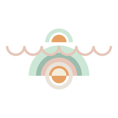 Boho abstract Geometric shapes