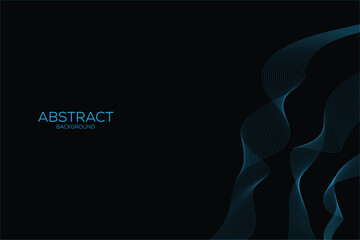 abstract background with wavy lines. Digital future technology concept. vector illustration