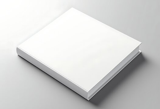 Blank White Book Mockup for Design Presentation