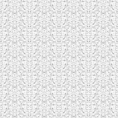 Elegant black and white floral design showcasing detailed leaves and flowers in a harmonious pattern.