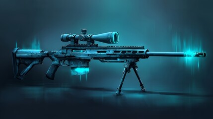Futuristic Sniper Rifle: Crystalline Weaponry