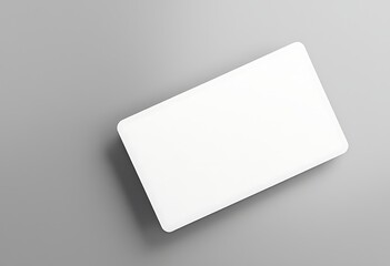 Blank White Card Mockup for Design Presentation