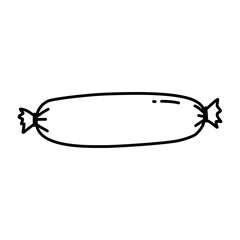 hand drawn sausage element