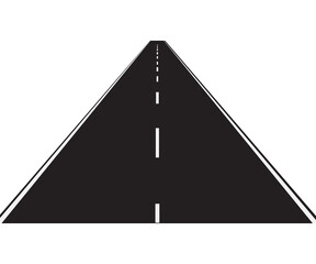 Highway path concept flat illustration