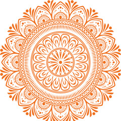 Beautiful flower art and mandala vector design