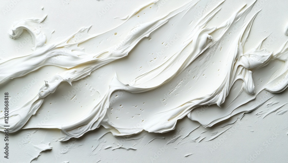 Poster Creamy White Texture with Swirls and Waves Ideal for Background Use in Design Projects, Website Layouts, and Artistic Presentations