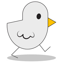 White Chicks walks illustration