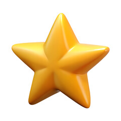 3D star icon, star ratings, isolated star icon png, golden star 3D render
