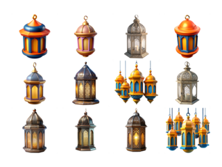 ramadan kareem lantern 3D render illustration png