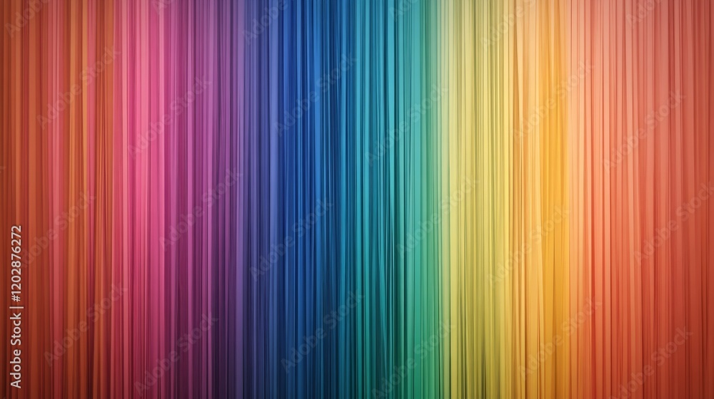 Poster a vibrant gradient of colors arranged vertically, creating a smooth, striped pattern.
