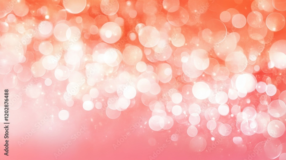 Poster a soft gradient background featuring blurred bokeh circles in shades of pink and white.