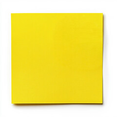 Photo of a blank sheet of yellow sticky notes on transparent background.