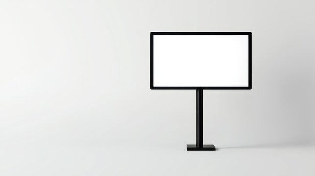 Dynamic modern display emphasizing adaptability for custom digital with white background