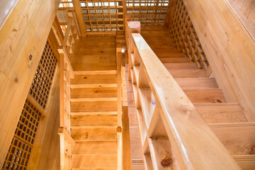 pine stairs