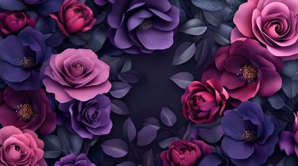 Multicolor flower background