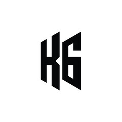 KG monogram logo design letter text name symbol monochrome logotype alphabet character simple logo