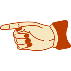 pointing hands illustration