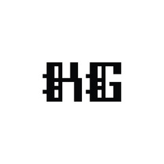 KG monogram logo design letter text name symbol monochrome logotype alphabet character simple logo