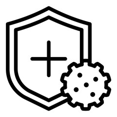 Immune icon. Vector line icon