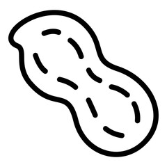 Obraz premium Peanut icon. Vector line icon