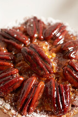 Pecan pie on a plate