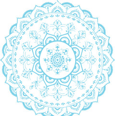 Beautiful flower art and mandala vector design