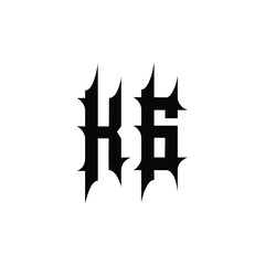 KG monogram logo design letter text name symbol monochrome logotype alphabet character simple logo