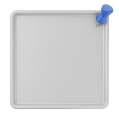 3d pin sticky note paper text box
