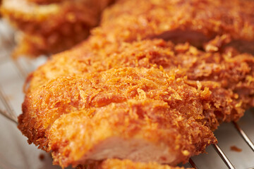 pork cutlet on a plate