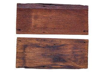 Oblong decorative old wooden signboard made of natural wood. sign board background. plank wood isolated for design art work or add text message.