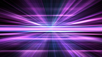 Fototapeta premium Dynamic purple light beams create futuristic effect