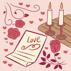 A romantic happy Valentine's Day