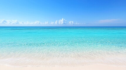 Fototapeta premium Tranquil turquoise ocean beach