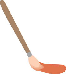 a paint brush on a transparent background