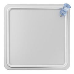 3d pin sticky note paper text box