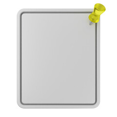 3d pin sticky note paper text box