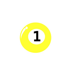 number one on white background