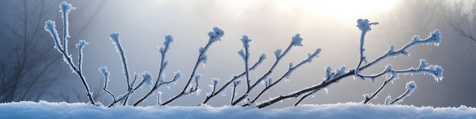 Obraz premium Romantic December Dusk in a Serene Winter Setting