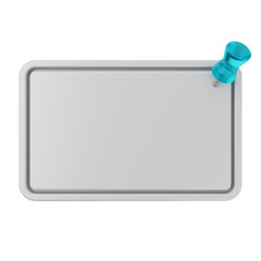 3d pin sticky note paper text box