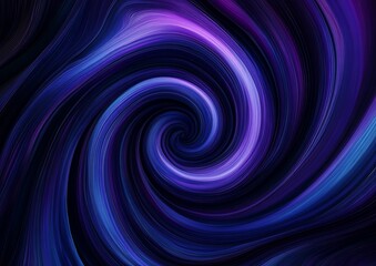 Fototapeta premium Abstract Swirling Galaxy: A Cosmic Dance of Blues and Purples
