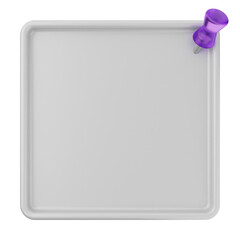 3d pin sticky note paper text box