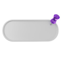 3d pin sticky note paper text box