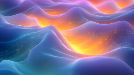 Obraz premium Abstract Wave Background with Glowing Light and Vibrant Colors