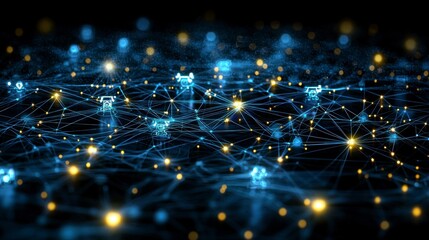 Futuristic design of a digital health platform showcasing interconnected medical devices, patient records, and real-time data streams powered by advanced technology