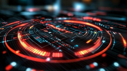 Detailed vector illustration of an AI-powered health management system optimizing patient records, diagnostics, and treatment plans through intelligent automation