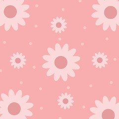 Beautiful cute floral graphic pattern vector.